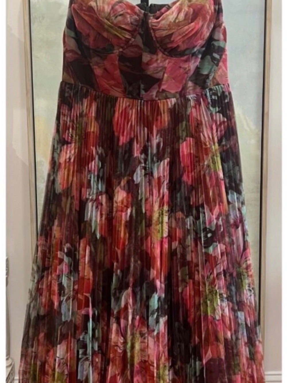 Anthropologie Hutch Willa Sleeveless Tulle Maxi Dress Size 16W - Picture 5 of 7